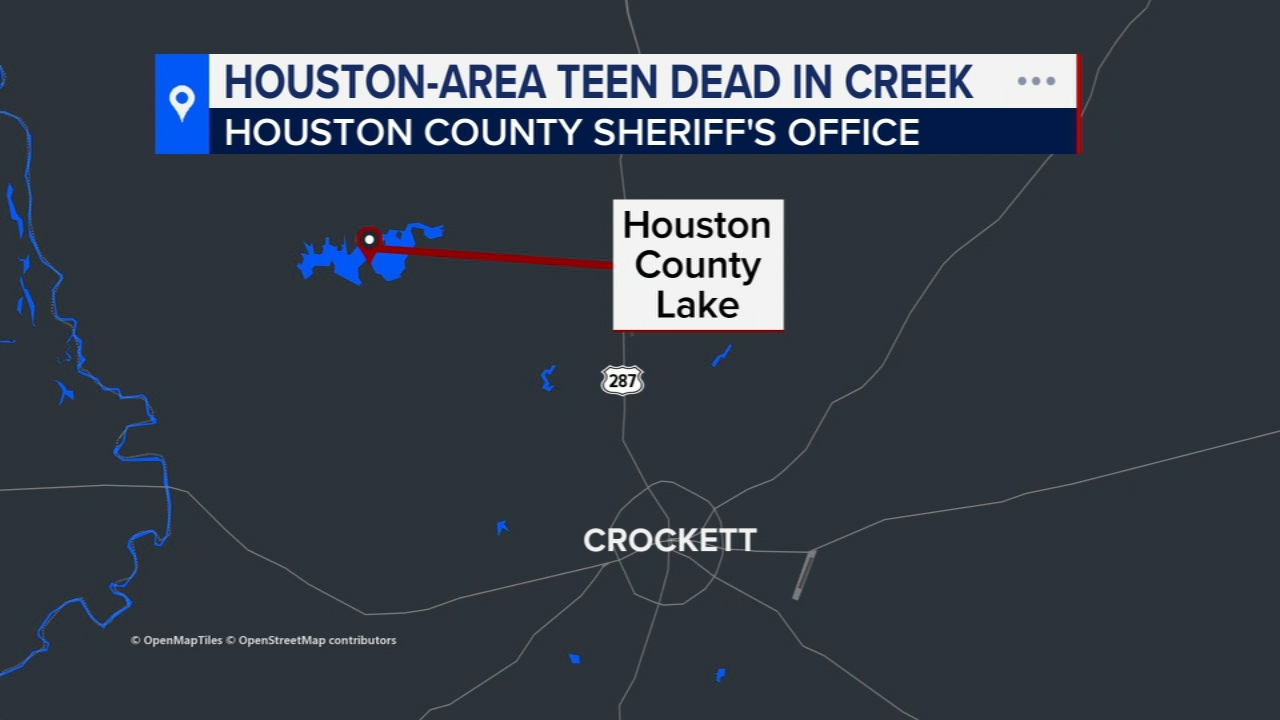 Houston-area teen found dead in submerged vehicle in East Texas creek, sheriff says