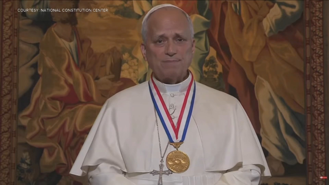 Pope Leo XIV awarded Liberty Medal during ceremony in Philadelphia
