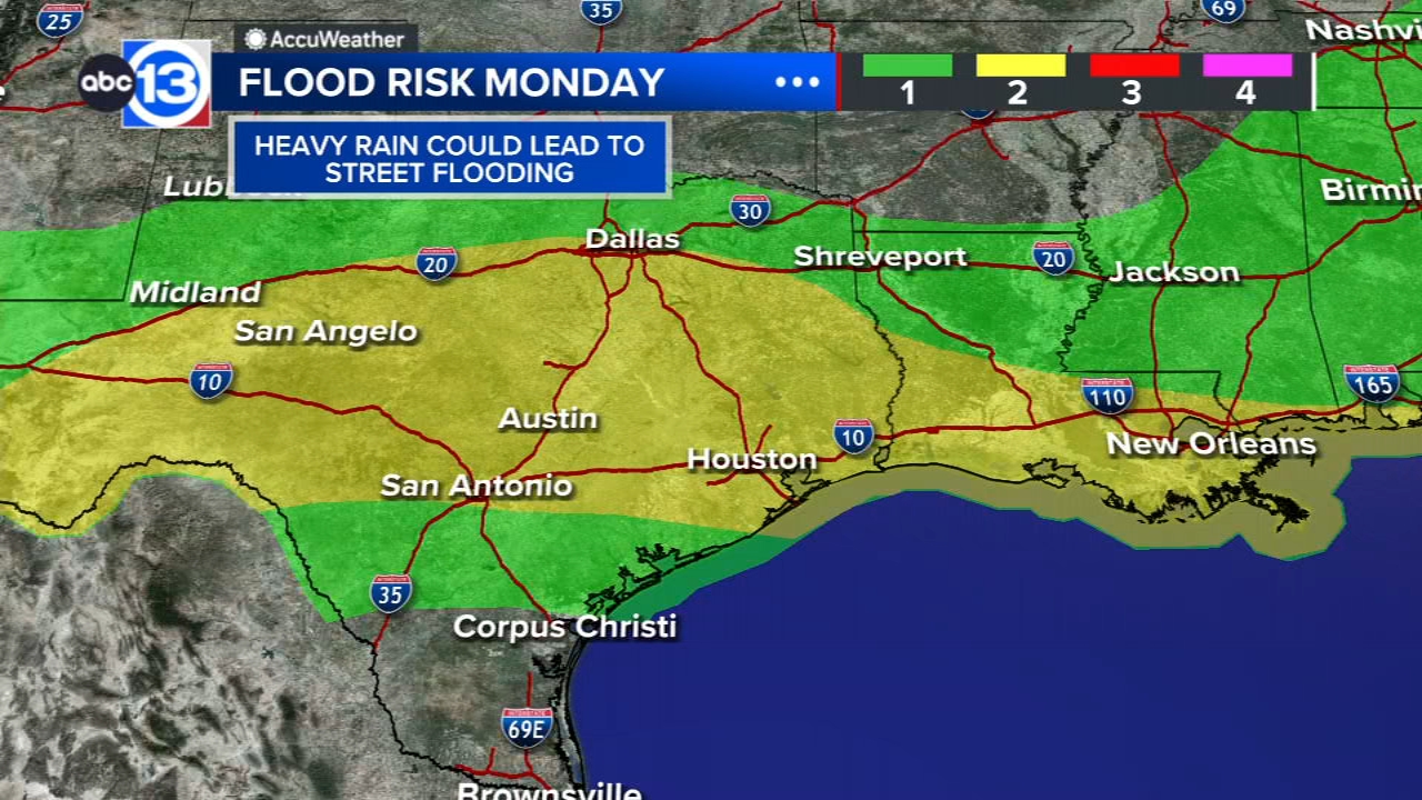 Tropical downpours again on Sunday, ABC13 Weather Watch for Monday