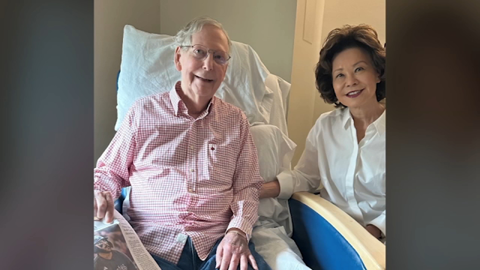 McConnell says a fall led to his hospitalization, breaking weeks of silence about health condition