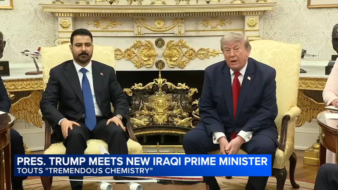 Trump touts 'tremendous chemistry' with new Iraqi prime minister during White House visit
