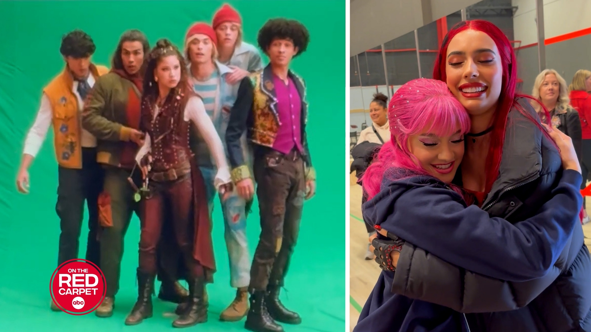 Go on set of 'Descendants: Wicked Wonderland' with Kylie Cantrall, Malia Baker, Liamani Segura