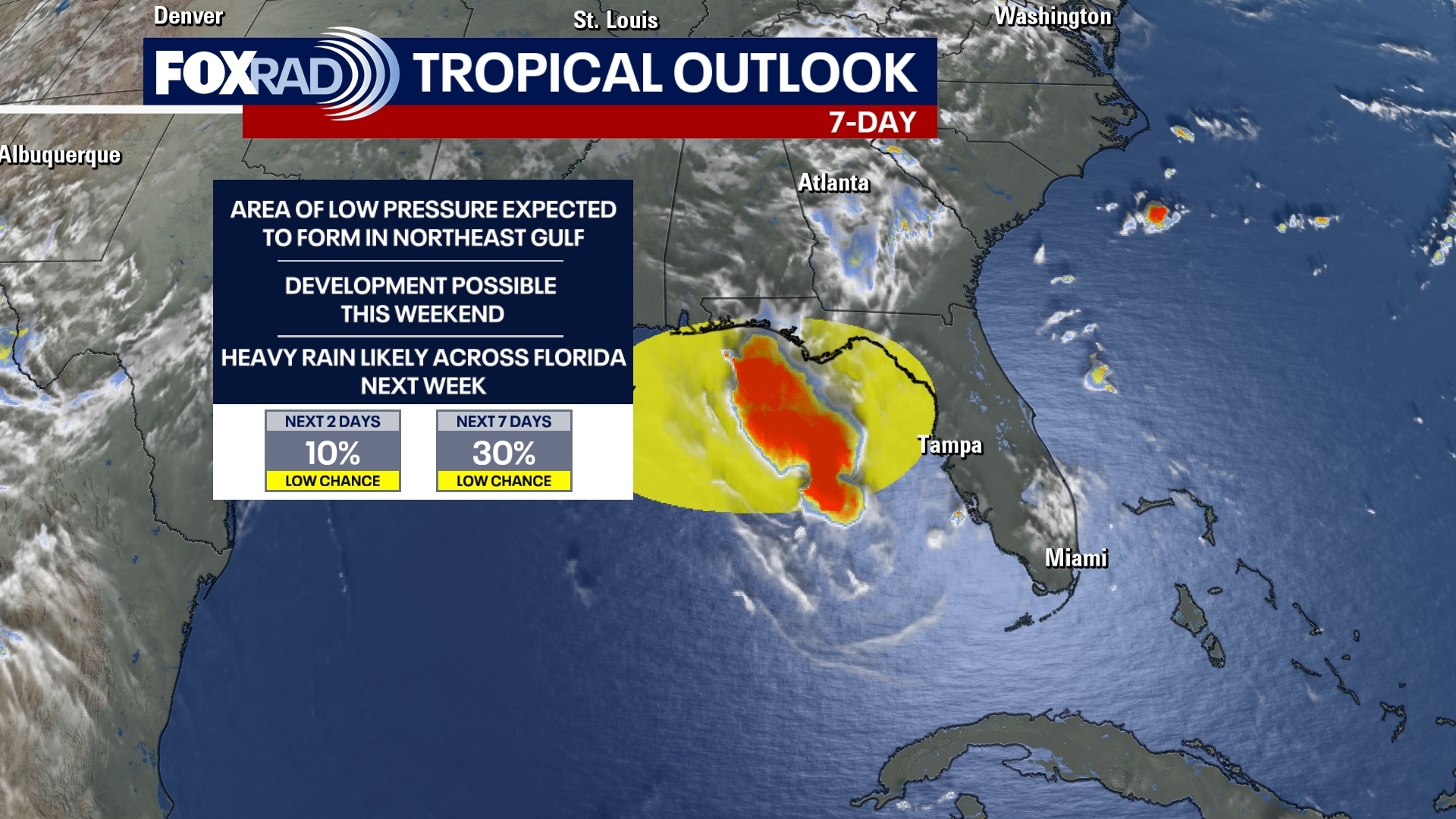 High pressure brings extreme summer heat waves and tropical threats build in the Gulf